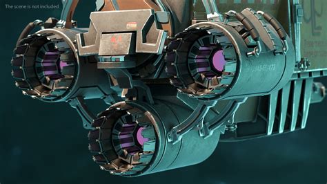 3D Sci Fi Space Debris Collector Spaceship Rigged | 3D Molier International