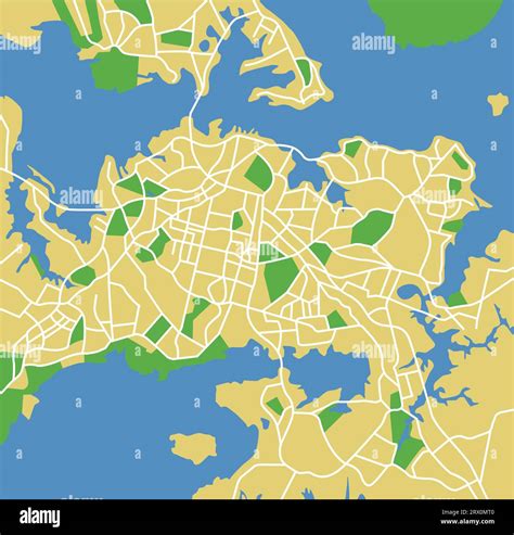 Layered vector illustration map of Auckland Stock Vector Image & Art - Alamy