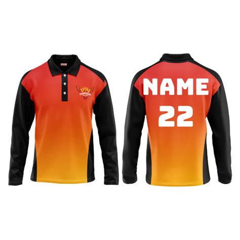 Next Print Ipl Hyderabad Customisable Polo neck jersey