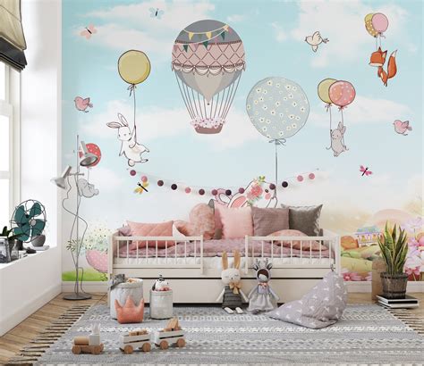 Nursery Room Wallpaper | Baby Room Decoration | Giffywalls