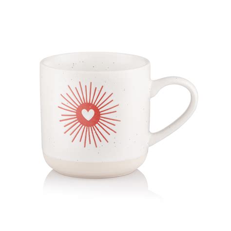 Mug ARDESTO Heart, 350ml, ceramic, white | ARDESTO