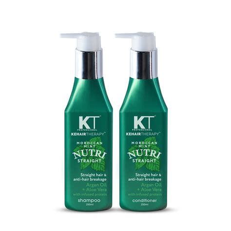KT Professional Sulphate Free Nutri Straight Shampoo & Conditioner Com