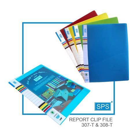 Transparent Report File Folder (A4) With Plastic Clip