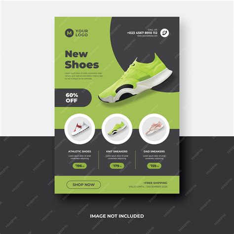 Shoes product flyer template design | Premium PSD
