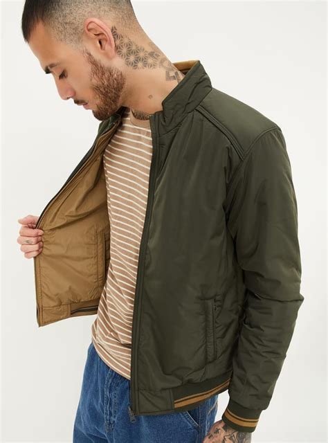 Buy Men Reversible Mock Collar Jacket Online at just Rs. 2999.0 ...