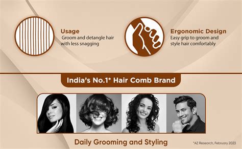 Buy Vega Wooden Hair Comb with Wide Tooth,Handmade (India's No.1* Hair ...