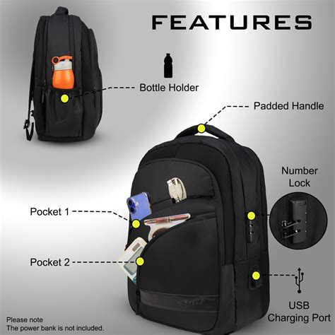 Asset 35L Black Laptop Backpack – FGEAR.in