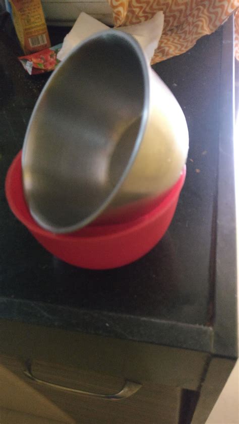 HOMEISH Metallo Microwave Safe Stainless Steel Plastic Coated Bowls ...