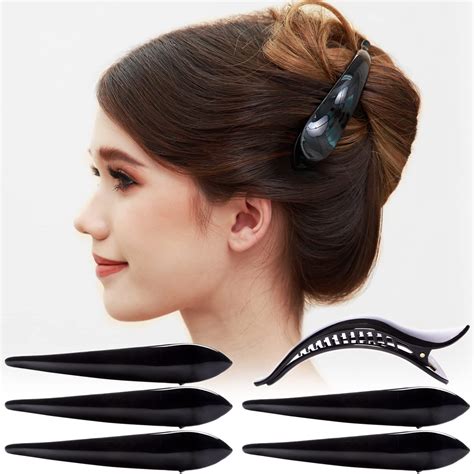 Buy RC ROCHE ORNAMENT 6 Pcs Womens Hair Clip Professional Styling ...