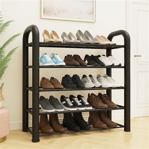 EXVITO Metal Shoe Rack for Home – Adjustable & Stackable Waterproof ...