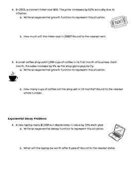 Image result for Exponential Decay Example Money with a Word Problems