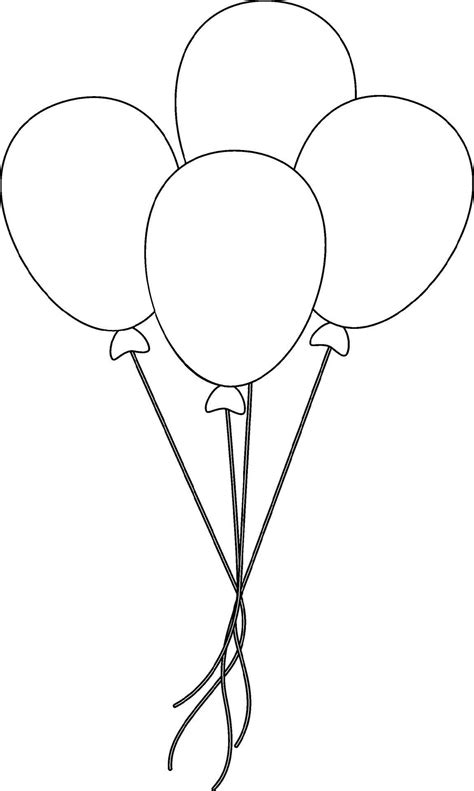 Balloon doodle outline for colouring | Globos para colorear, Plantilla de globo, Dibujos de ...