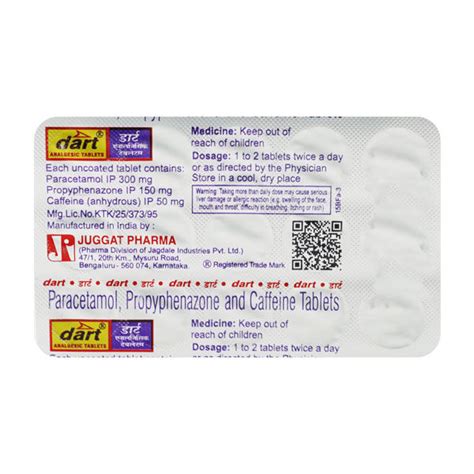 Dart Tablet 15's Price, Uses, Side Effects, Composition - Apollo Pharmacy
