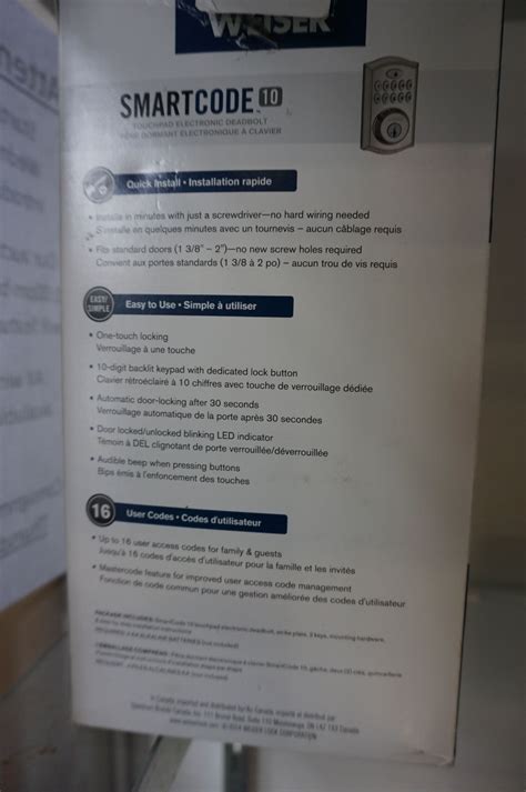 Image result for Weiser SmartCode 10 Installation