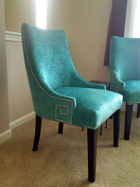 turquoise dining room chairs