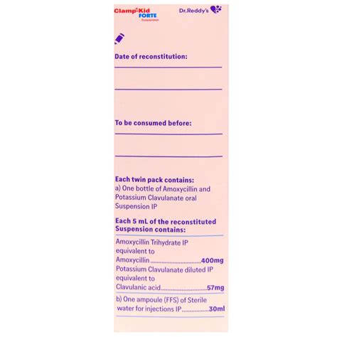 Clamp-Kid Forte Suspension | Uses, Side Effects, Price | Apollo Pharmacy