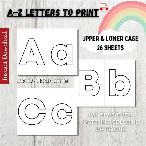 Free large printable colored alphabet letters, Download Free large ...