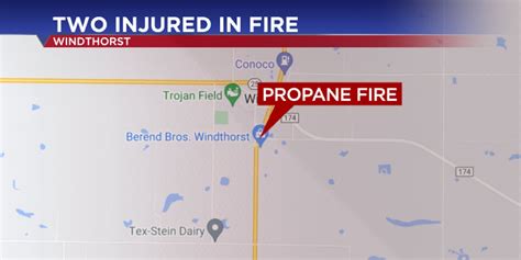 Propane fire leaves two injured