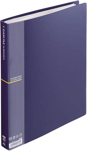 テージー クリアファイル（固定式）A4タテ 40Pネイビー CF－444－30 1冊の通販｜カウネット