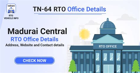 Madurai Central RTO Office Details – Address, Services & Contact Details