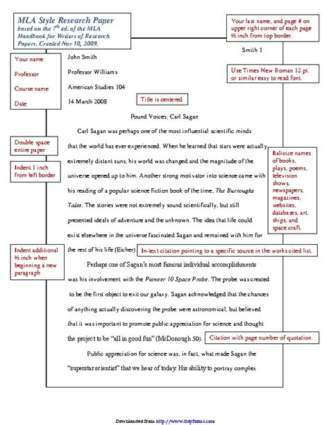Mla Style Research Paper Example - PDFSimpli