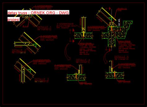 Proje Sitesi | detay truss Autocad Projesi