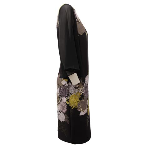 vestito donna JOSEPH RIBKOFF black/yellow dress woman