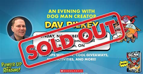 SOLD OUT - An Evening with Dog Man Creator Dav Pilkey, FirstOntario ...