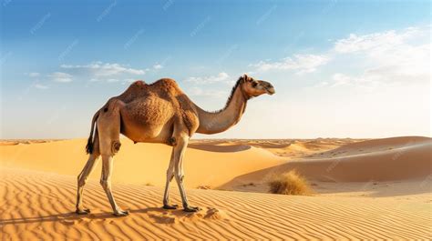 Premium AI Image | Camel in the desert