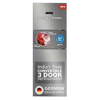 Bosch MaxFlex Convert 302L 3 Star Inverter Frost Free Triple Door ...