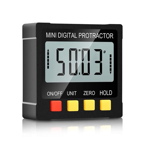 Digital Angle Finder, GOXAWEE 4 Sided Magnetic Angle Gauge, Mini Level ...