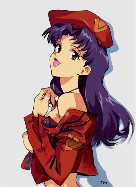 katsuragi misato (neon genesis evangelion) drawn by optionaltypo | Danbooru