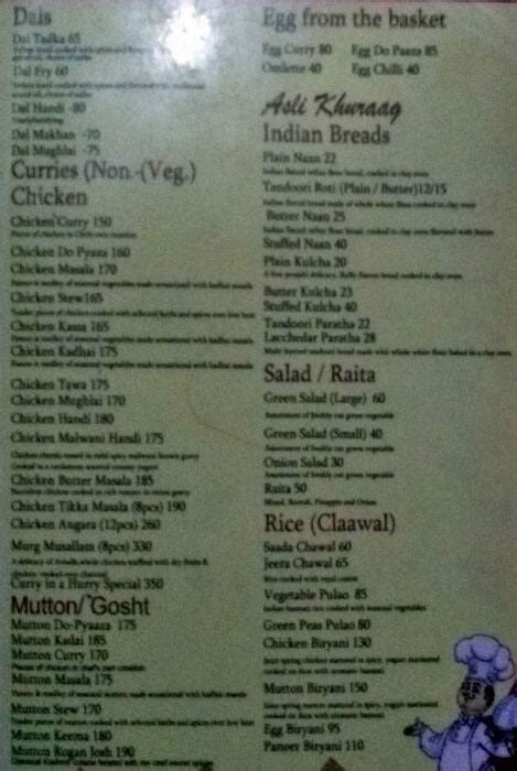 Menu at New Curry In A Hurry, Patna, Near P&M Mall
