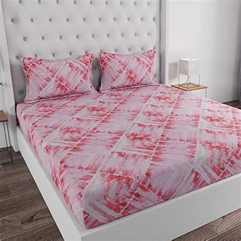 Huesland by Ahmedabad Cotton 144 TC Cotton Bedsheet for Double Bed with ...