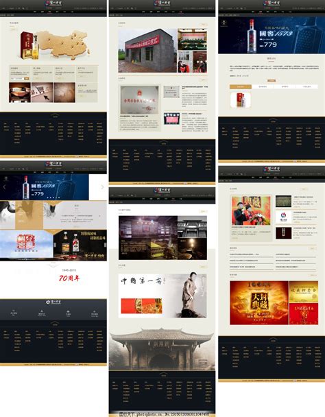 泸州老窖集团系列网页设计图片_其他_网页界面-图行天下素材网