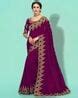 Buy Purple Sarees for Women by TRENDMALLS Online | Ajio.com