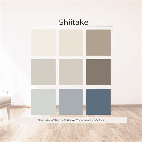 Shiitake Sherwin Williams Paint Palette, Greige Sherwin Williams Blue ...