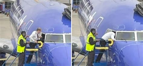 Southwest Pilot Climbs Through Cockpit Window