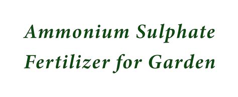 GACIL® Ammonium Sulphate NPK 21-0-0 Water Soluble Fertilizer For Garden ...