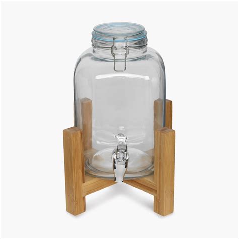 Buy Peroni Wood Beverage Glass Dispenser With Bamboo Stand from Home ...
