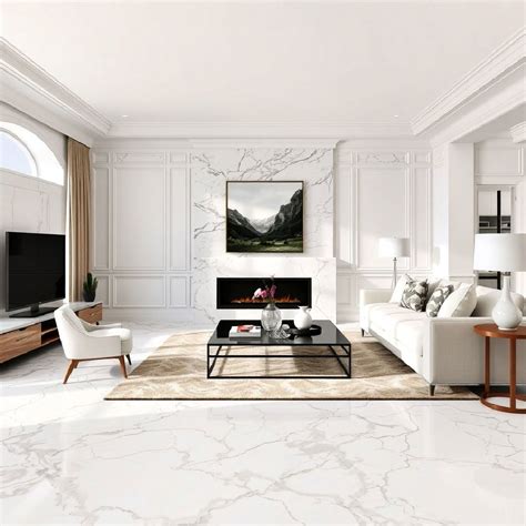 20 Marble Floor Living Room Ideas for A Luxurious Look