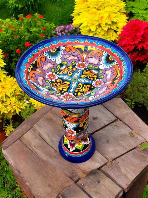Mexican Talavera Bird Bath - Shop on Pinterest