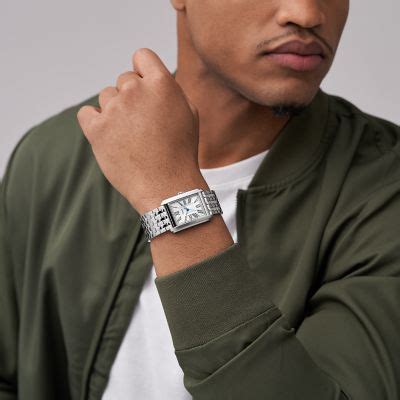 Fossil Carraway Three-Hand Stainless Steel Watch – The Watch Factory
