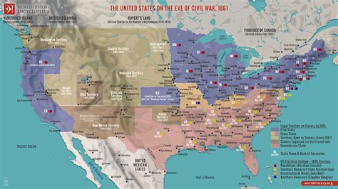 Map Us States During Civil War