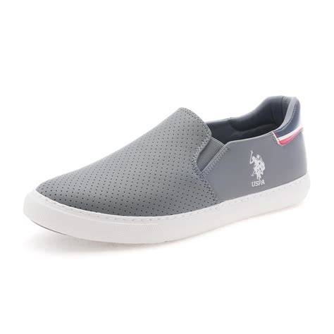 Buy U.S. POLO ASSN. Campbell 2.0 Men Grey Slip On Sneaker-(UK6)(US7 ...