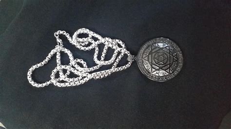 Buy STREET SOUL Stainless Steel Round Talisman Hexagram Solomon Amulet ...