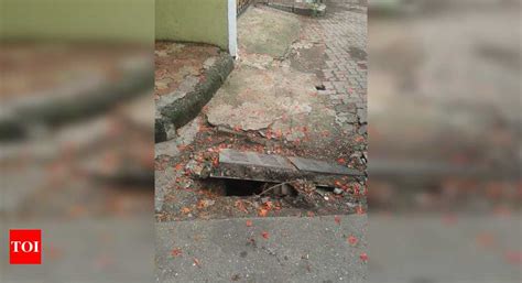 open manhole at mogul Lane next to padma deep buil - Times of India