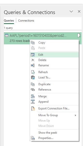 Image result for Examples of Using Power Query in Excel to Download Stock Data Bing