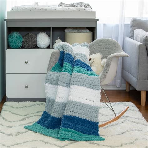 Loops & Threads® Sweet Snuggles™ Crochet Surf Blanket | Projects | Michaels