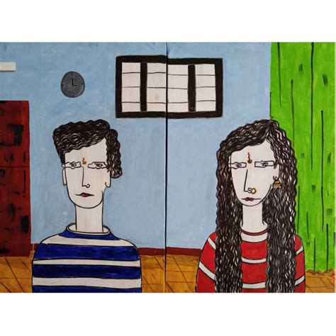 Miss Understanding â€“ Mixed Media (Acrylic + Charcoal) by Artist B ...